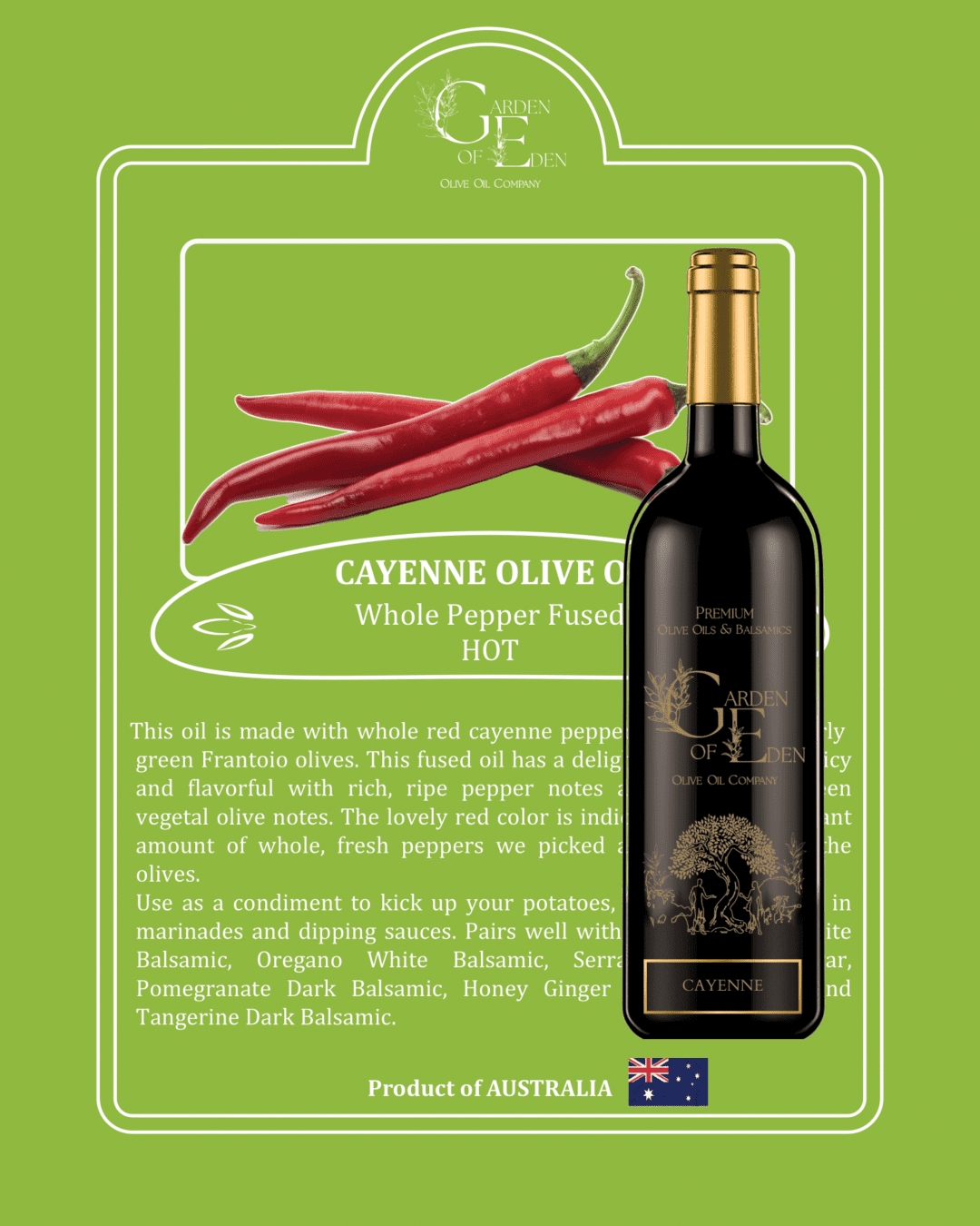 cayenne olive oil