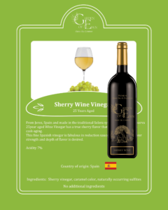 sherry wine specialty vinegar