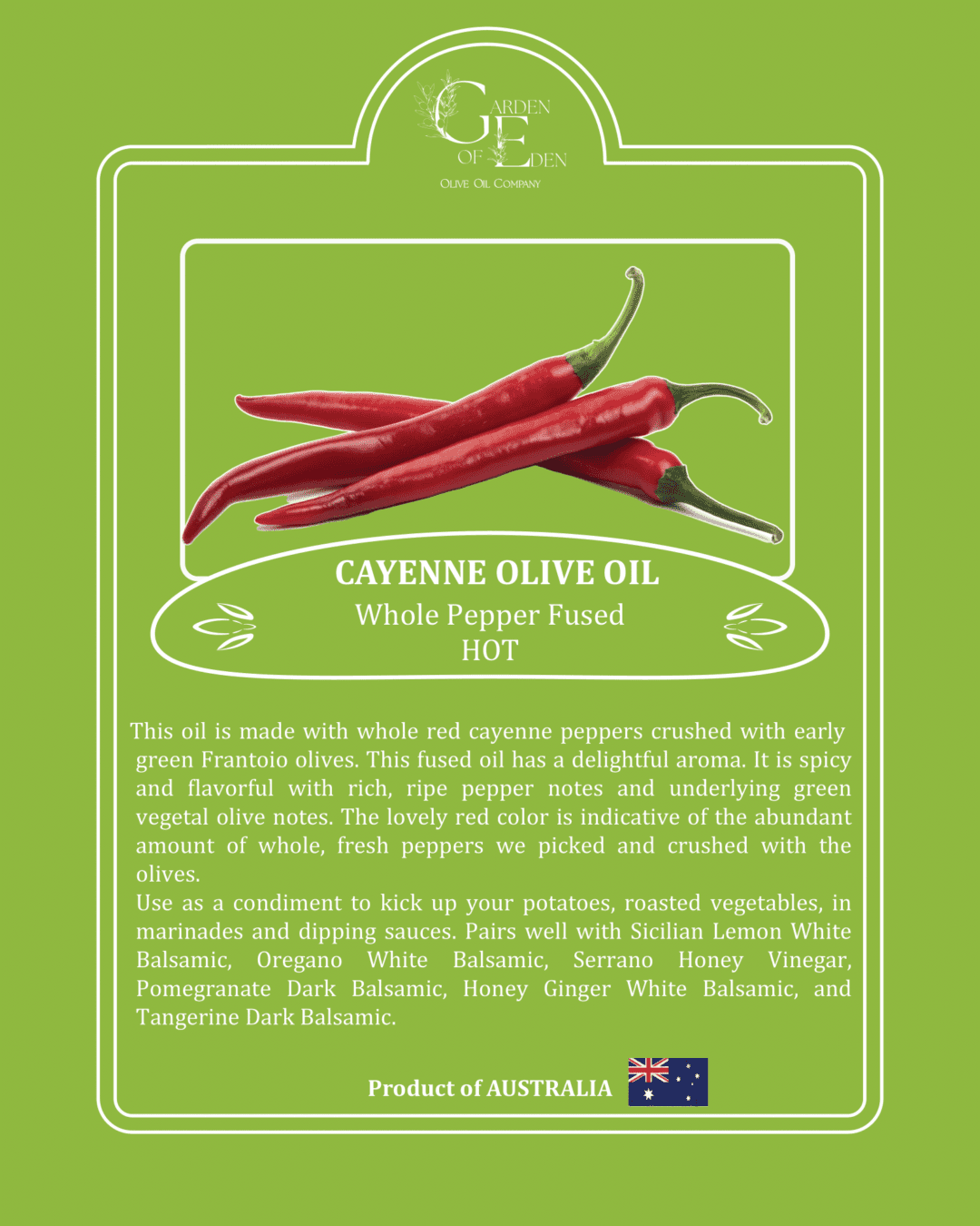 cayenne olive oil