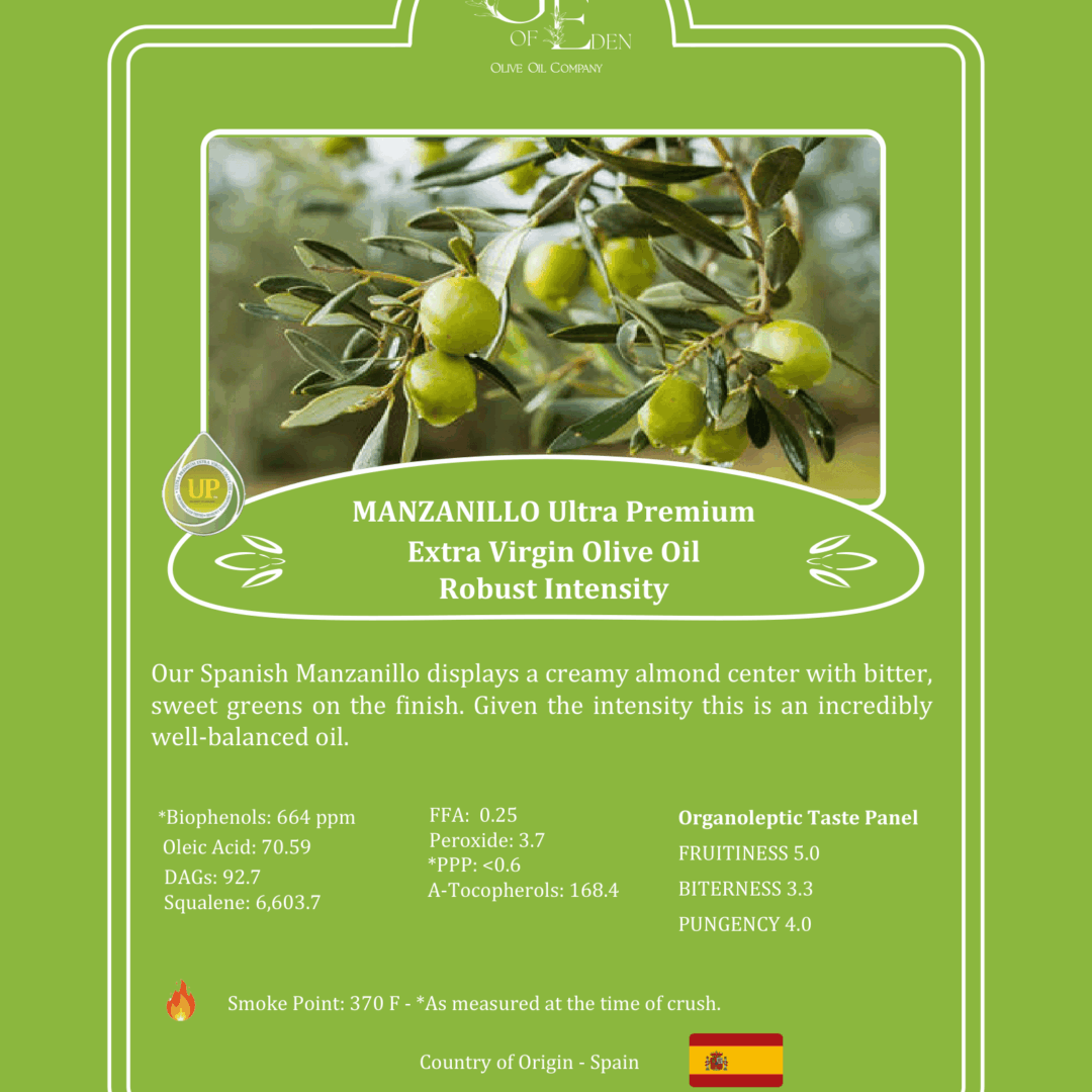 manzanillo extra virgin olive oil (spain) – robust