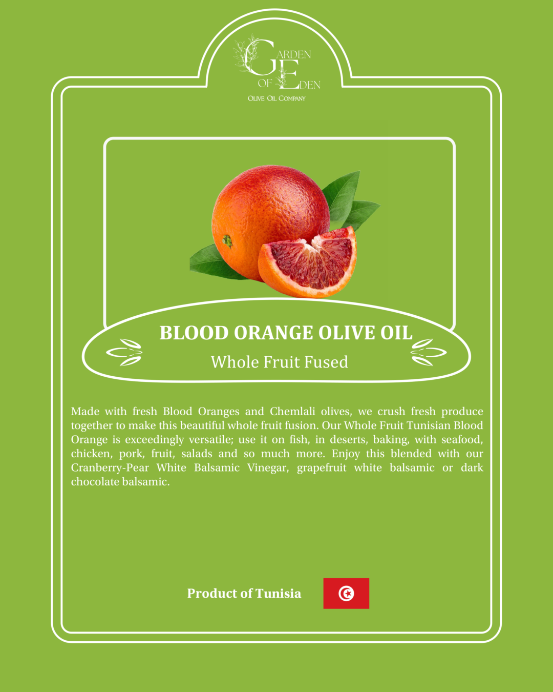 Blood Orange Fused Olive Oil - Image 2