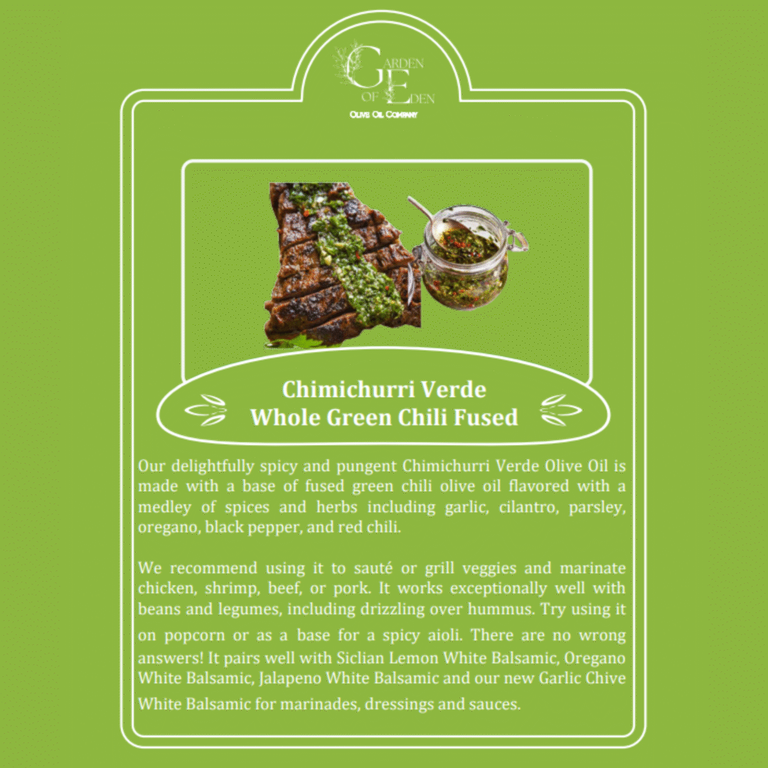 chimichurri verde fused olive oil