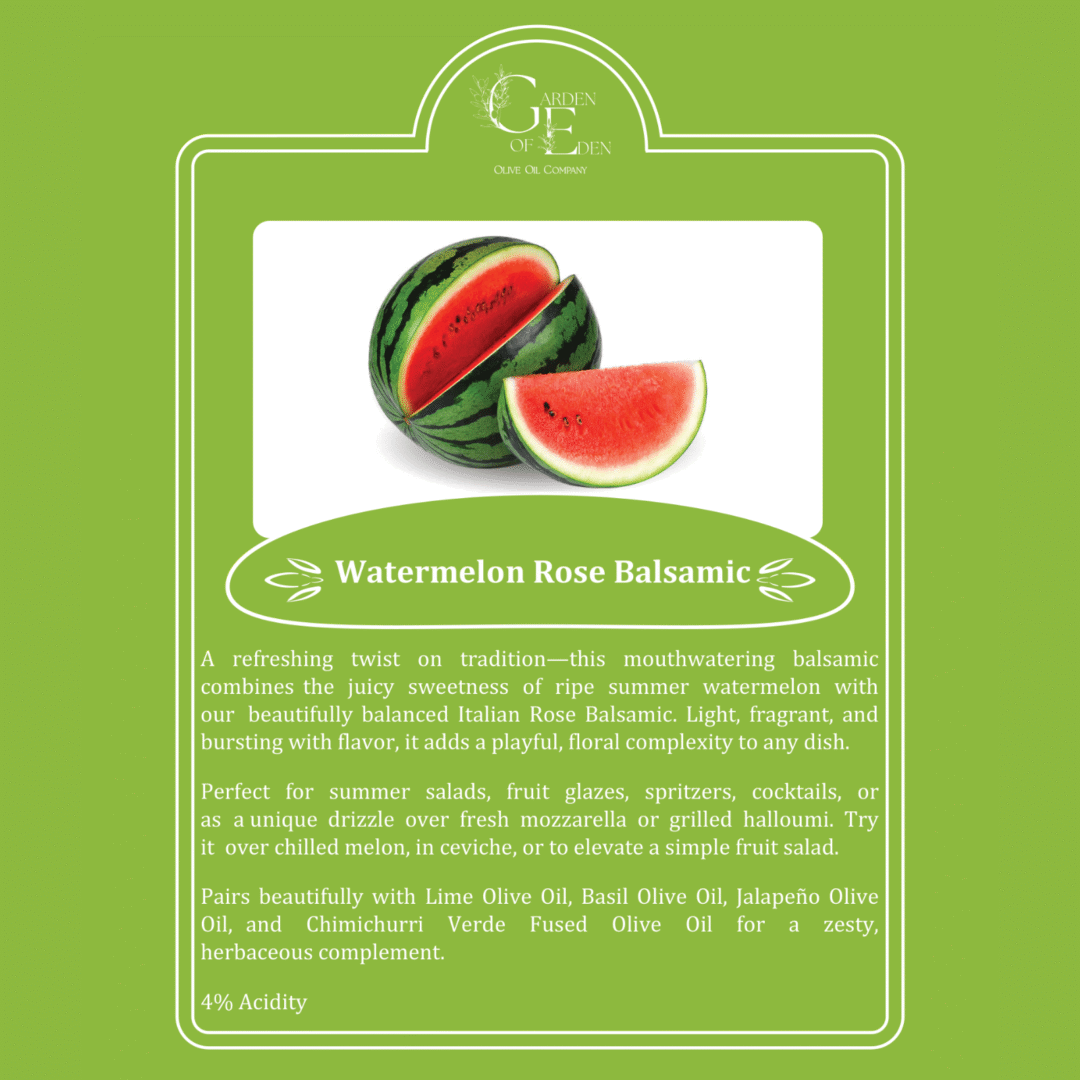 watermelon rose balsamic vinegar