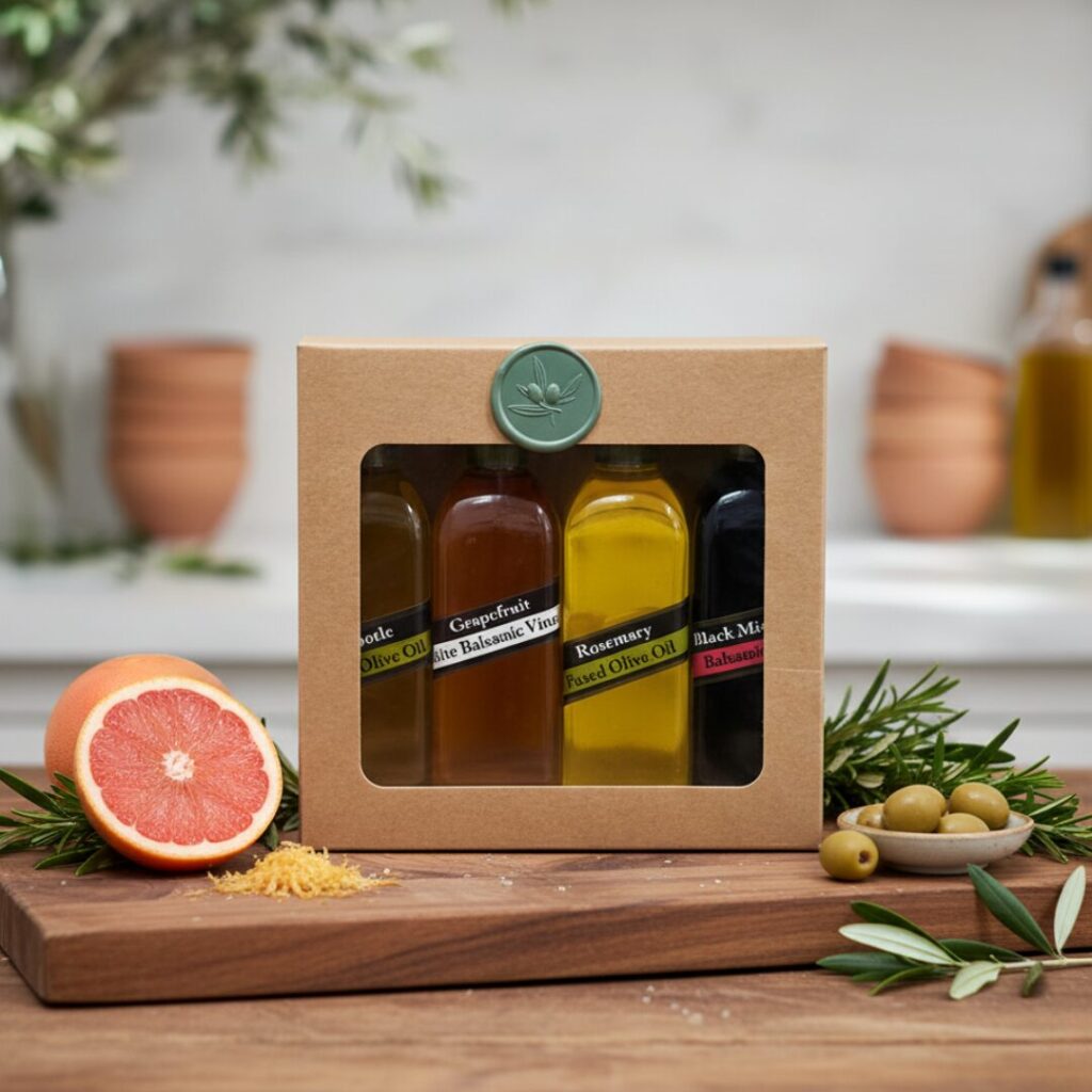 flavors of the grove olive oil & balsamic set