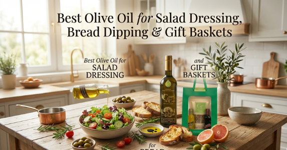 Best Olive Oil for Salad Dressing, Bread Dipping and Gift Baskets