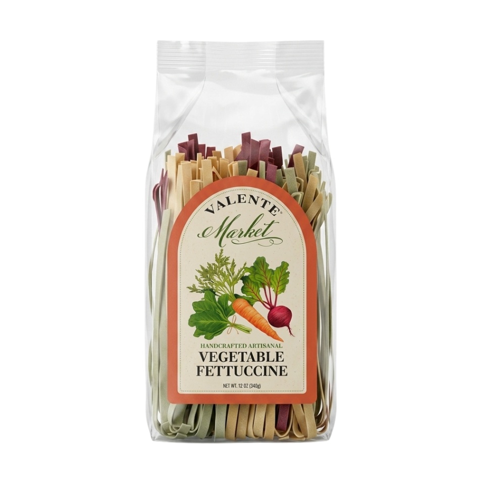 Handcrafted Artisanal Vegetable Fettuccine