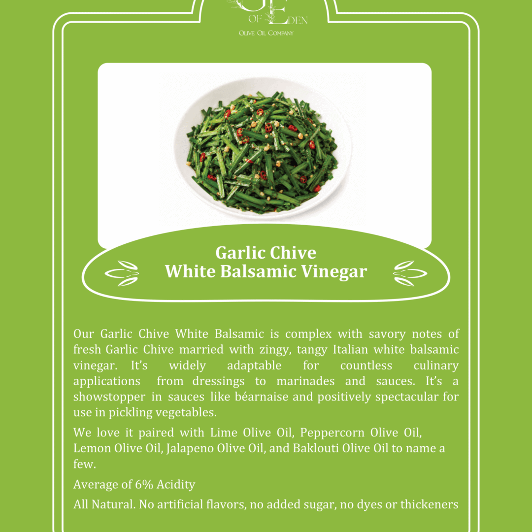 Garlic Chive White Balsamic Vinegar