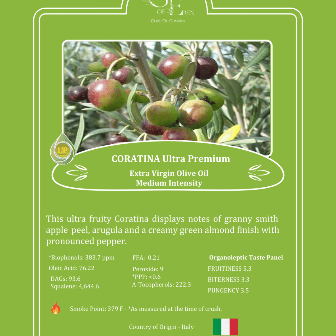 Coratina Extra Virgin Olive Oil