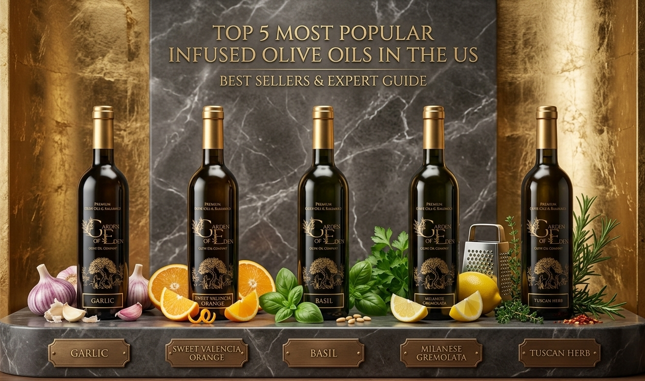 Top 5 Most Popular Infused Olive Oils in the US – Best Sellers & Expert Guide