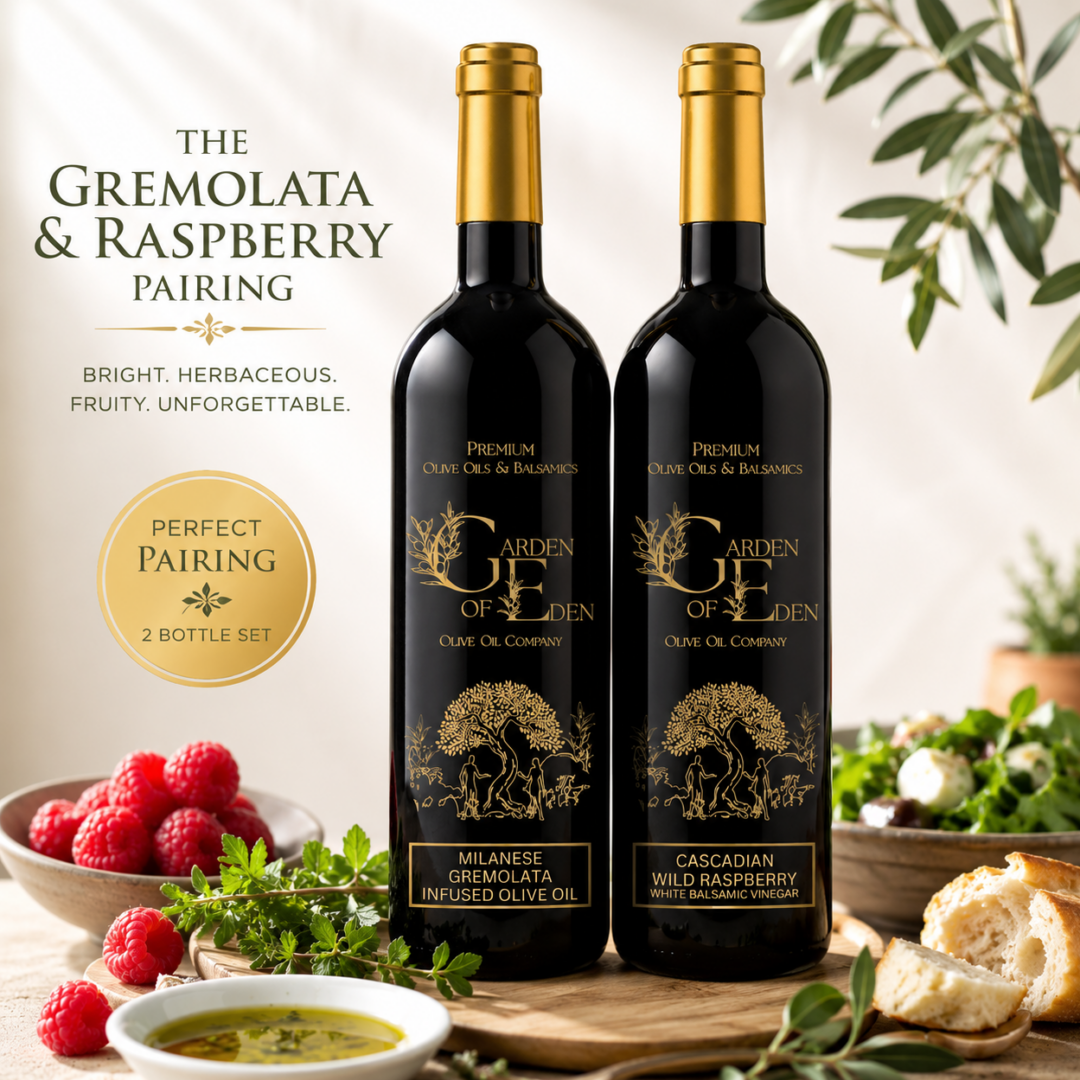 the gremolata & raspberry pairing