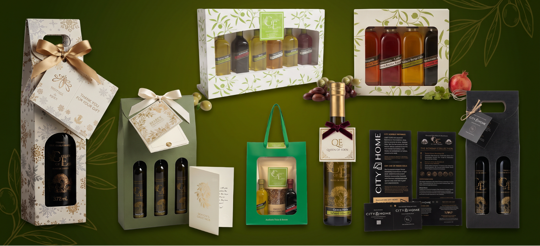 Garden of Eden personalized olive oil corporate gifting